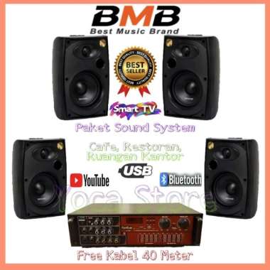 Paket Sound System BMB 5 Inch KG-511 4Pcs Speaker BMB