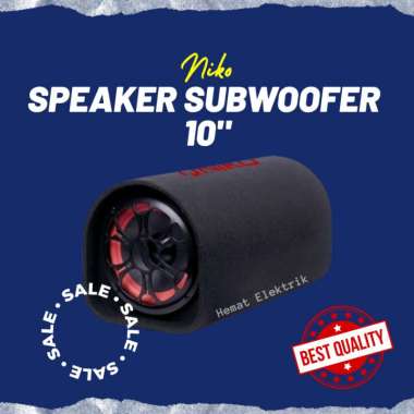 Speaker Bluetooth Bass Aktif Subwoofer Niko GL 10 Inch Untuk Karaoke dan Mobil