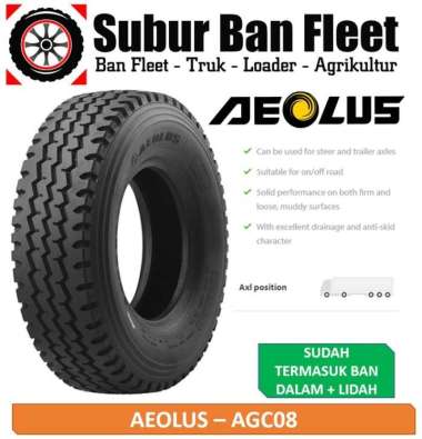 Aeolus HN08/AGC08 750-16 Ban Truk Double 7.50 R16 SUBUR BAN FLEET