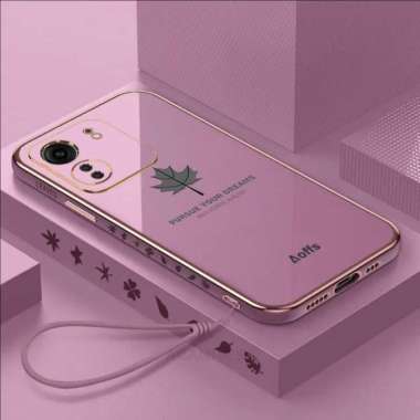 Promo Case Maple Redmi 13C Softcase Plating Terbaru Redmi 13C Ungu