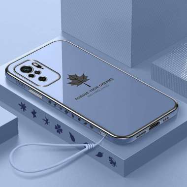 Promo Case Maple Redmi Note 10 4G / 10s / 10 5G Softcase Plating Terbaru Redmi Note 10 4G Biru