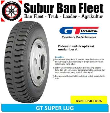 Ban Truk SIZE 9.00 R20 GT Gajah Tunggal SUPER LUG 900-20 14PR FULL SET