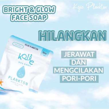WAJAH GLOWING SABUN KOJIC PLANKTON BRIGHT & GLOW FACE SOAP 40GR /KOJIC PLANKTON BODY