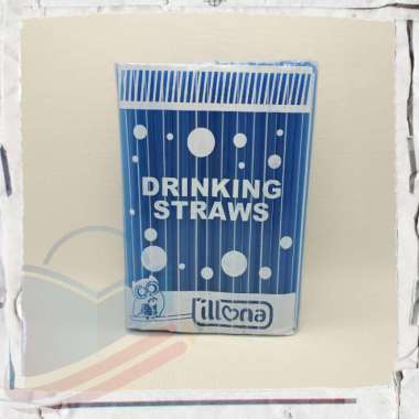 Sedotan Plastik Besar ILLONA Sedotan Bubble 100 gr - S02 Warna Warni Lancip