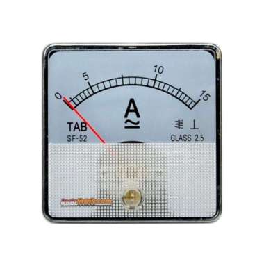 Ampere Meter Analog AC / DC 15A / 30A CR52 (15 / 30 A) tersedia 30A