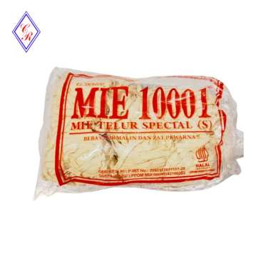 Mie Lebar Mentah Telur Special 10001 500gr Isi 5