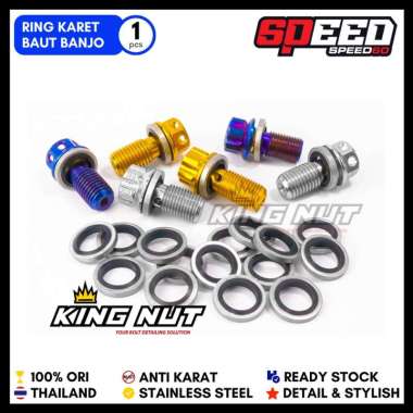 Ring Karet Baut Kaliper Selang Rem Anti Rembes Thailand King Nut