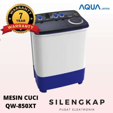 MESIN CUCI AQUA JAPAN QW850XT 8KG 2 TABUNG 850XT 8 KG 850 HIJAB SERIES