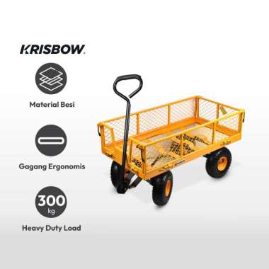 Krisbow Tool Cart Troli Barang 300 Kg 115 x 52 x 99 cm