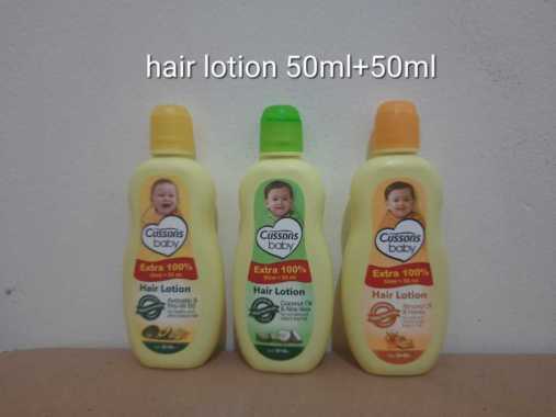 CUSSONS BABY HAIR LOTION 50 + 50ML AVOCADO / ALMOND OIL / COCONUT OIL CUSONS MINYAK RAMBUT BAYI COCO