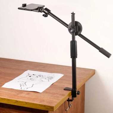Lazypod Holder HP Horizontal Stand Adjustable Desk Clam