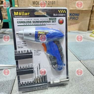 CDS014 CORDLESS BOR OBENG BATERAI CAS PORTABLE 4,8V SET MOLLAR CDS 014