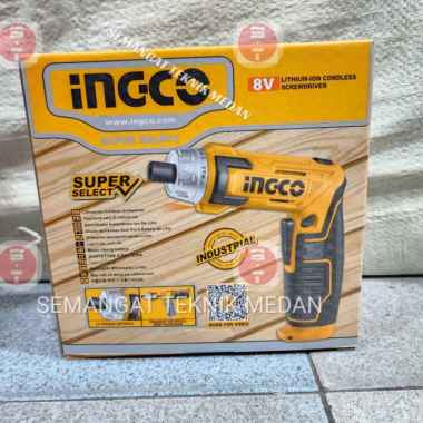 OBENG BOR CHARGER CORDLESS SCREWDRIVER 2 MODE 8V INGCO CSDLI0802