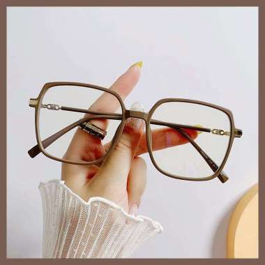 FG Kacamata Anti Radiasi Persegi Kacamata Style Korea Bingkai Retro Petak Eyeglasses Anti UV K36 811