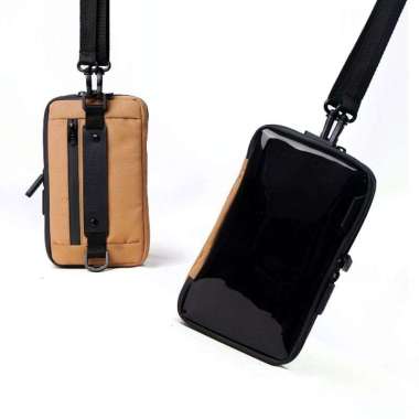 Evho - Levin Slingpouch I Clutch Handbag Pria I Slingbag Multifungsi Tan