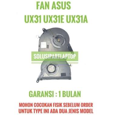 Fan Kipas laptop ASUS UX31 UX31E UX31A TYPE 1 TYPE 2