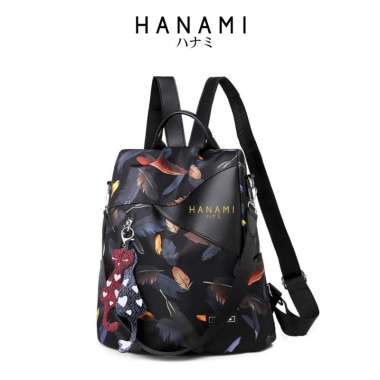 Tas Ransel Wanita Backpack Korea Sekolah Hitam Arama Kerja Batam Ori Branded TA326B5