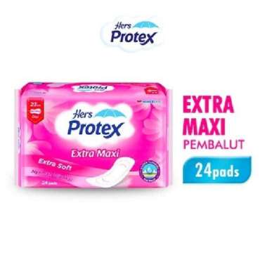 Hers Protex Pembalut Extra Maxi Non Wings 23 cm isi 24 pads