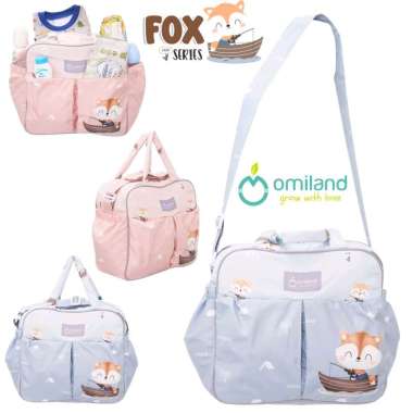 Omiland Tas Bayi Medium Fox Series Peach