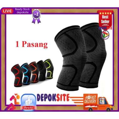 1 Pasang Aolikes 7718 Knee Pad Fitness Running Cycling Knee Support Knee Braces Deker Lutut Aolikes 