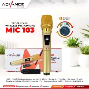 microphone wireless advance 103 karaoke