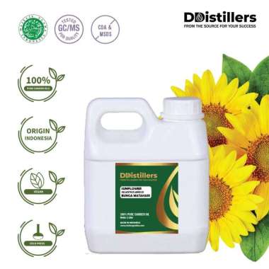 Sunflower / Bunga Matahari Carrier Oil Pure 100% Vol 500ML-1L 1 L