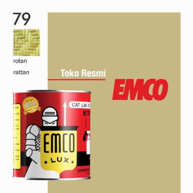 Emco Lux Cat Kayu & Besi 1kg Warna Coklat Brown Cokelat Beige Khaki STD 79 Coklat Rotan