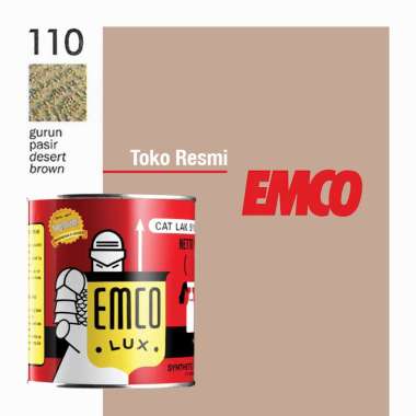 Emco Lux Cat Kayu & Besi 1kg Warna Coklat Brown Cokelat Beige Khaki STD 110 Gurun Pasir