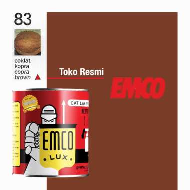 Emco Lux Cat Kayu & Besi 1kg Warna Coklat Brown Cokelat Beige Khaki SGT 83 Coklat Kopra