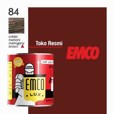 Emco Lux Cat Kayu & Besi 1kg Warna Coklat Brown Cokelat Beige Khaki SGT 84 Coklat Mahoni