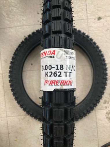 ( TUBETYPE ) Kenda K262 300 - 18 TT Ban luar Motor Trail 3.00 RING 18