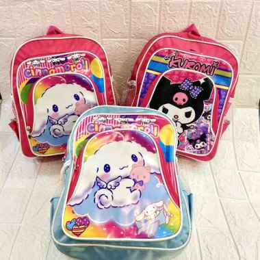 TAS RANSEL ANAK PAUD/TK KUROMI CINNAMOROLL MELODY//TAS RANSEL BACKPACK Cinnamoroll biru