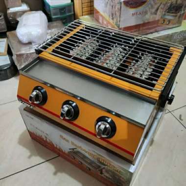 pangangan sosis 3 tungku penutup stainles