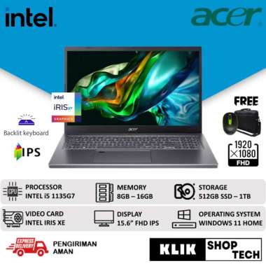 ACER ASPIRE 5 SLIM A515 i5 1135G7 8GB 512GB SSD FHD IPS WIN 11 8GB/1TB