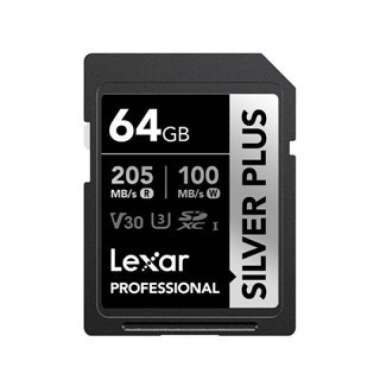 Lexar Professional Silver Plus SDXC / SD Card 64Gb 205MBps