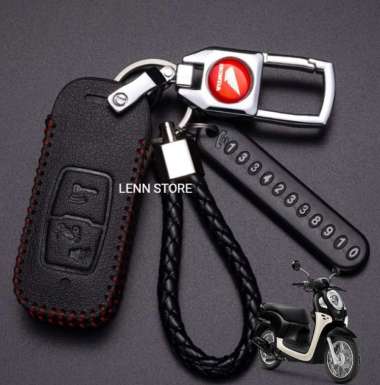 Cover Sarung Kunci Remote Kulit Motor Honda Scoopy 2022 2023