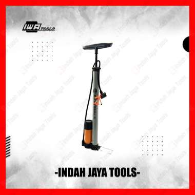 IWA TOOLS Pompa Angin Tangan Ban Sepeda Motor Bola Tabung Pentil Meter
