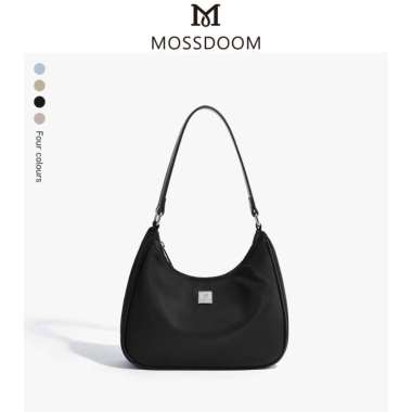 MOSSDOOM Fashion Tas Bahu Tas Ketiak Santai Tas Wanita Hitam