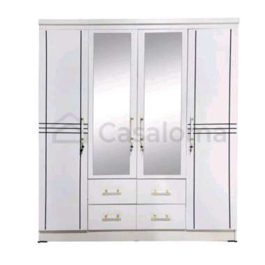 LEMARI PAKAIAN 4 PINTU LEMARI BAJU MINIMALIS LEMARI PAKAIAN MODERN