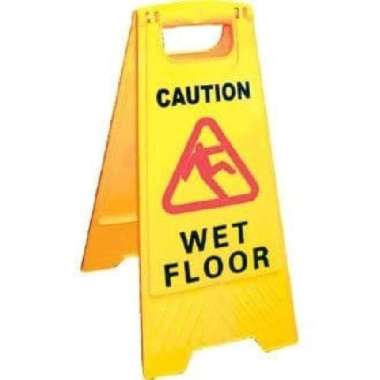 Papan Caution Wet Floor | Peringatan Kerja Rambu Peringatan Awas Licin