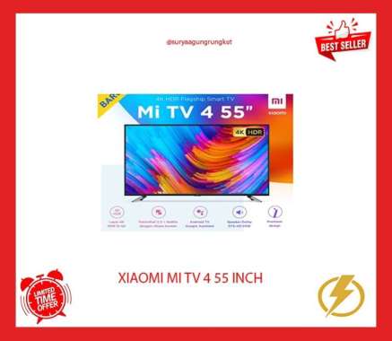 LED SMART ANDROID TV XIAOMI 55 INCH NETFLIX - MI TV 4 55 GARANSI RESMI
