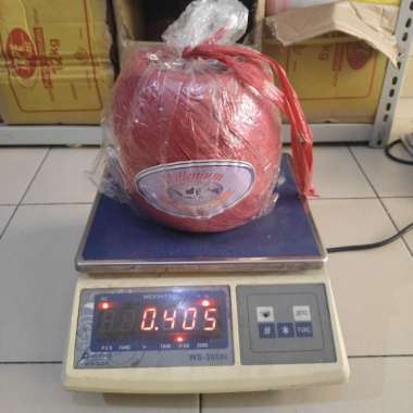 ( Merah ) Tali Plastik Rafia warna Merah gulungan besar tali murah ikat jahit