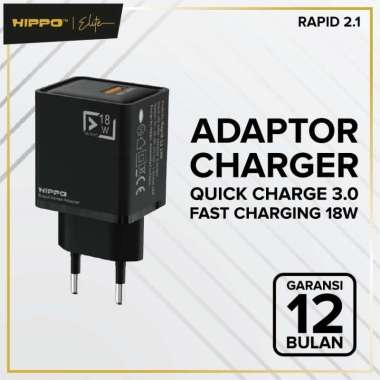 Hippo Adapter Charger RAPID 2.1 QC 18W Quick Charge 3.0