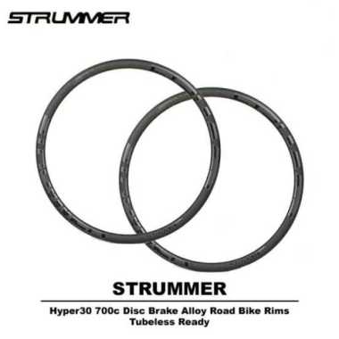 RIM SET STRUMMER HYPER30 ROAD 700C ALLOY TUBELESS 32 H