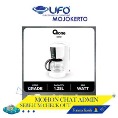 Oxone Mesin Pembuat Kopi Eco Coffee & Tea Maker 1,25 Liter OX-121