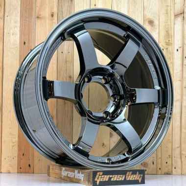 REP VELG MOBIL RING 18 TE37 BLACK CROME PAJERO FORTUNER HILUX