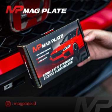 Mag Plate Dudukan Plat Nomor Mobil Magnet Frameless License Plate