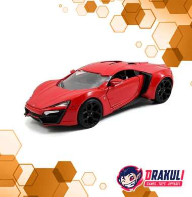 Toys Jada 1:24 Fast & Furious Lykan Hypersport (Red)