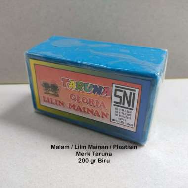 200gr Lilin Mainan / Plastisin / Malam - Mainan Edukasi - Merk Taruna 200 gr Biru