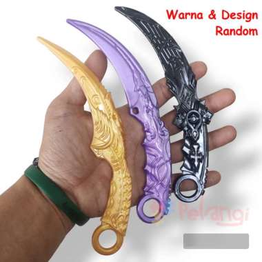 Mainan Karambit Plastik - Pretend Toys - Karambit Spinner Laher - Fidget Spinner Karambit Warna
